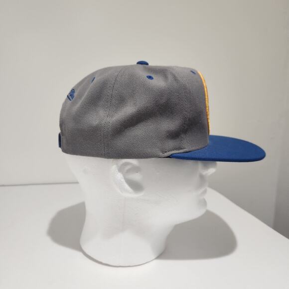 Golden State Warriors Hat Cap NBA Basketball Mitchell & Ness Snapback Grey - Picture 5 of 8